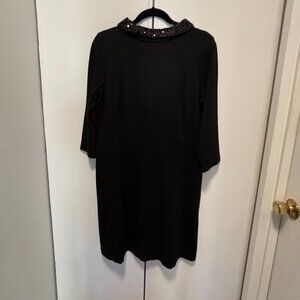 Talbots Vintage Inspired Cocktail Dress with Sequined Collar 12P NWT